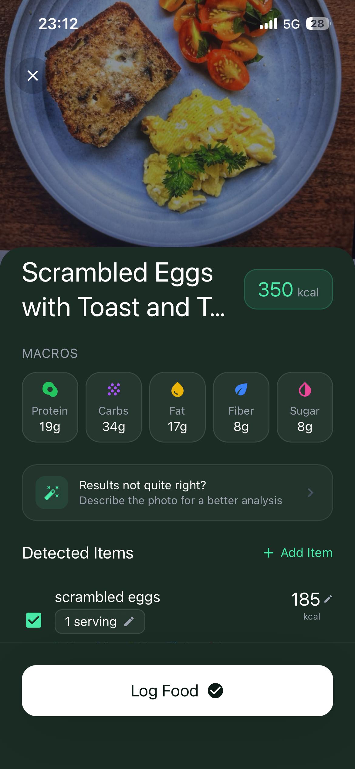 BiteGuide Instant Macro AI Breakdown